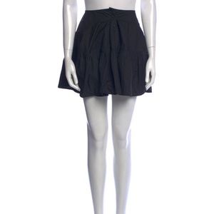 Ulla Johnson Black Ruffle Mini Skirt